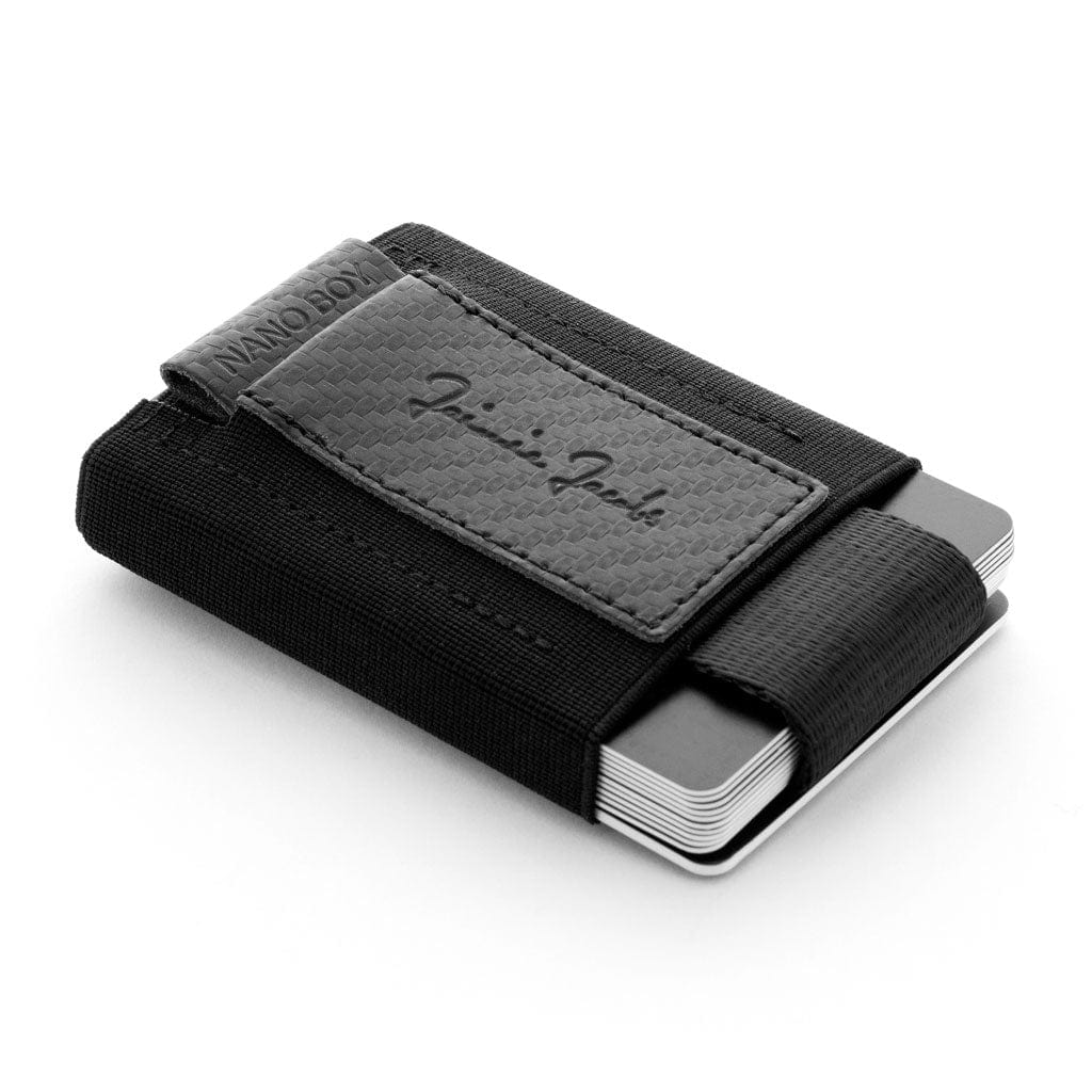 Jaimie Jacobs Geldbeutel Karten Portemonnaie Carbon Nano Boy card holder wallet with small elastic coin pocket Nano Boy mini wallet for men and women