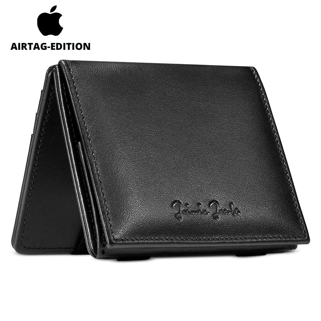 Jaimie Jacobs Geldbeutel Portemonnaie Black Flap Boy AirTag-Edition - Magic Wallet with Coin Pocket Flap Boy magic-wallet with coin pocket & Apple AirTag pocket