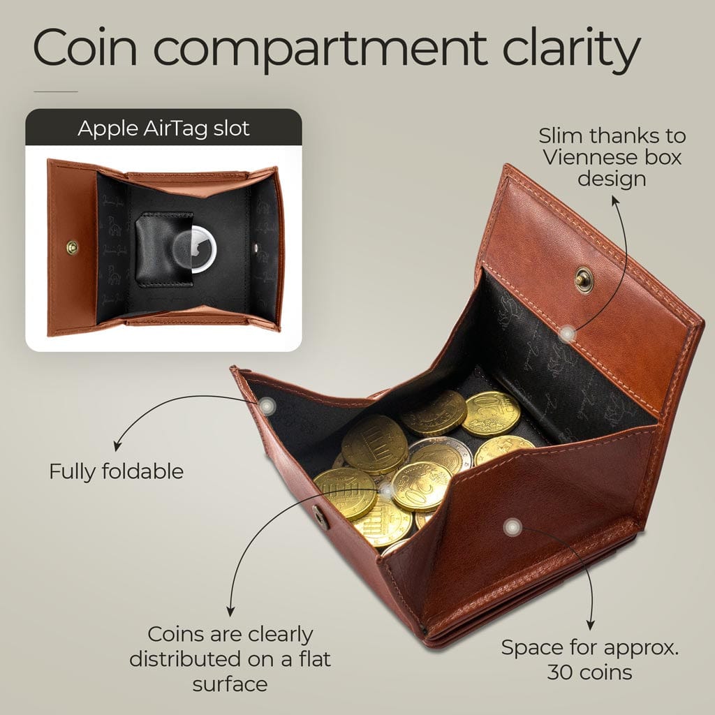 Jaimie Jacobs Geldbeutel Portemonnaie Flap Boy AirTag-Edition - Magic Wallet with Coin Pocket Flap Boy magic-wallet with coin pocket & Apple AirTag pocket