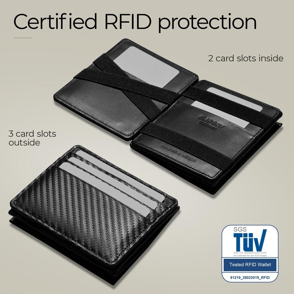 Jaimie Jacobs Geldbeutel Portemonnaie Flap Boy AirTag-Edition - Magic Wallet with Coin Pocket Flap Boy magic-wallet with coin pocket & Apple AirTag pocket