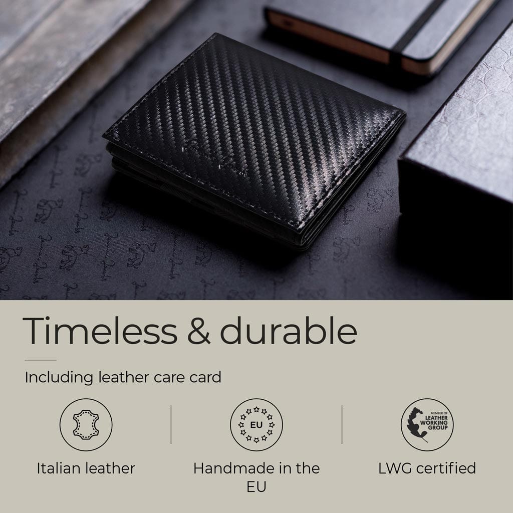 Jaimie Jacobs Geldbeutel Portemonnaie Flap Boy - Magic Wallet with Coin Pocket Flap Boy Magic Wallet with Coin Pocket Genuine Leather