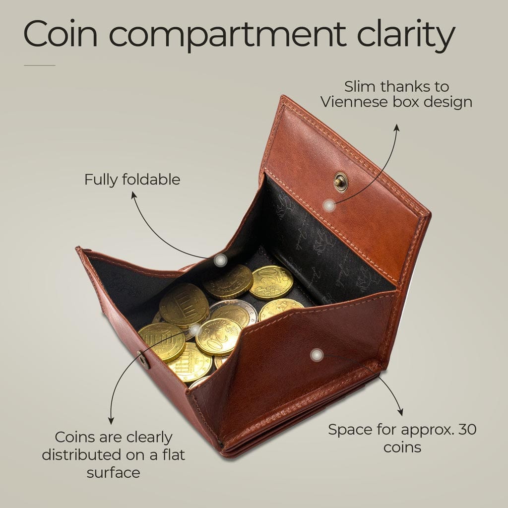 Jaimie Jacobs Geldbeutel Portemonnaie Flap Boy - Magic Wallet with Coin Pocket Flap Boy Magic Wallet with Coin Pocket Genuine Leather