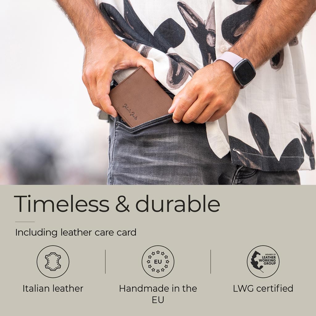 Jaimie Jacobs Geldbeutel Portemonnaie Flap Boy - Magic Wallet with Coin Pocket Flap Boy Magic Wallet with Coin Pocket Genuine Leather