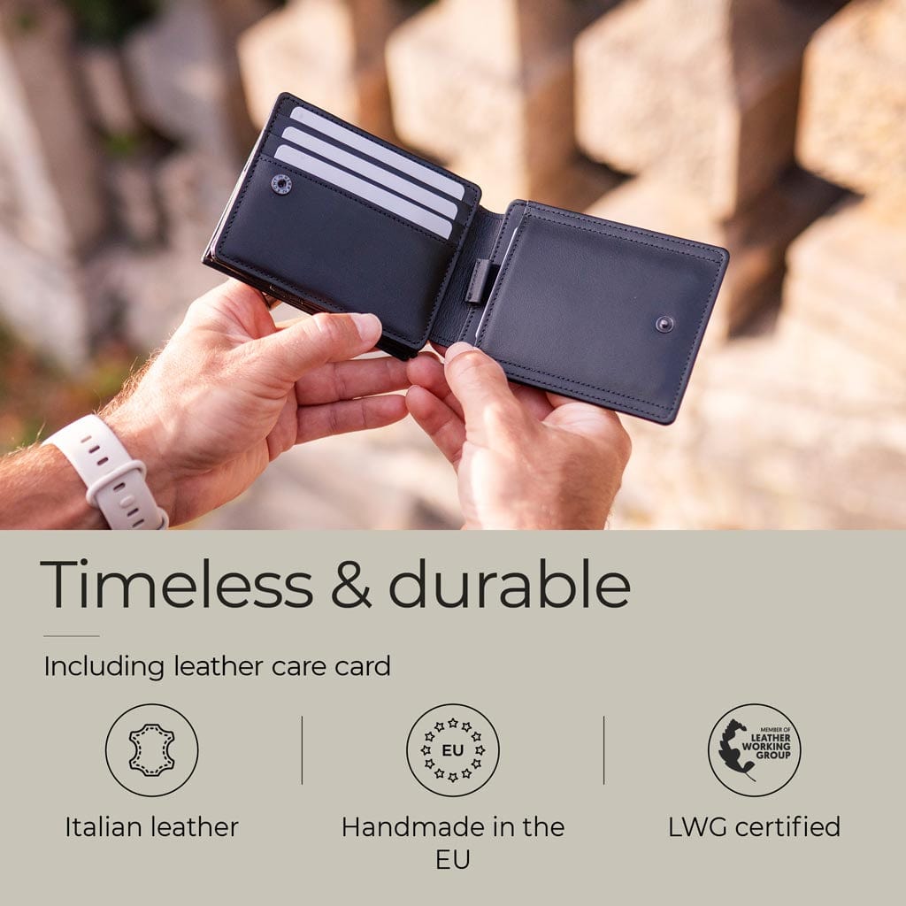 Jaimie Jacobs Geldbeutel Portemonnaie Flap Boy XL AirTag-Edition - Magic Wallet with Coin Pocket Flap Boy XL AirTag-Edition - Magic Wallet with Coin Pocket