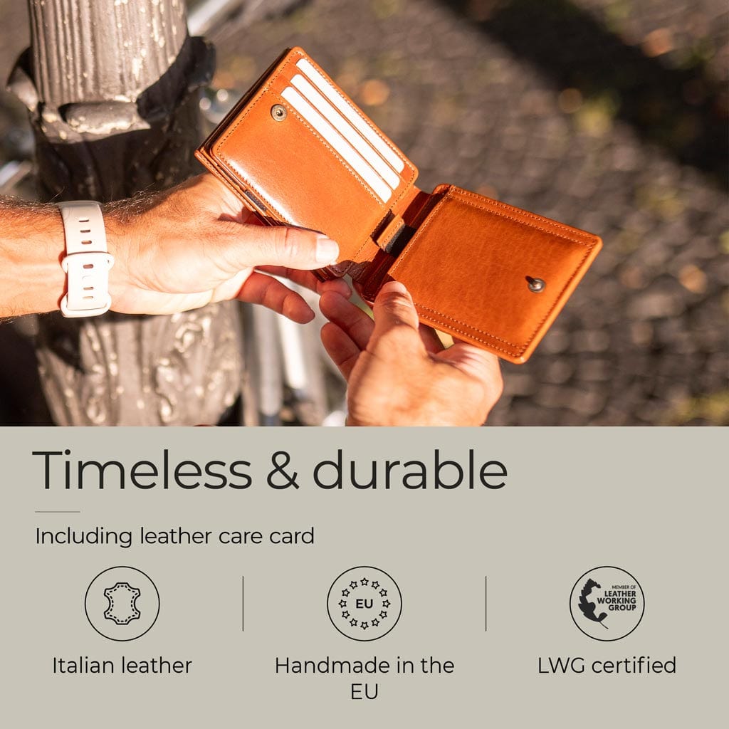 Jaimie Jacobs Geldbeutel Portemonnaie Flap Boy XL AirTag-Edition - Magic Wallet with Coin Pocket Flap Boy XL AirTag-Edition - Magic Wallet with Coin Pocket