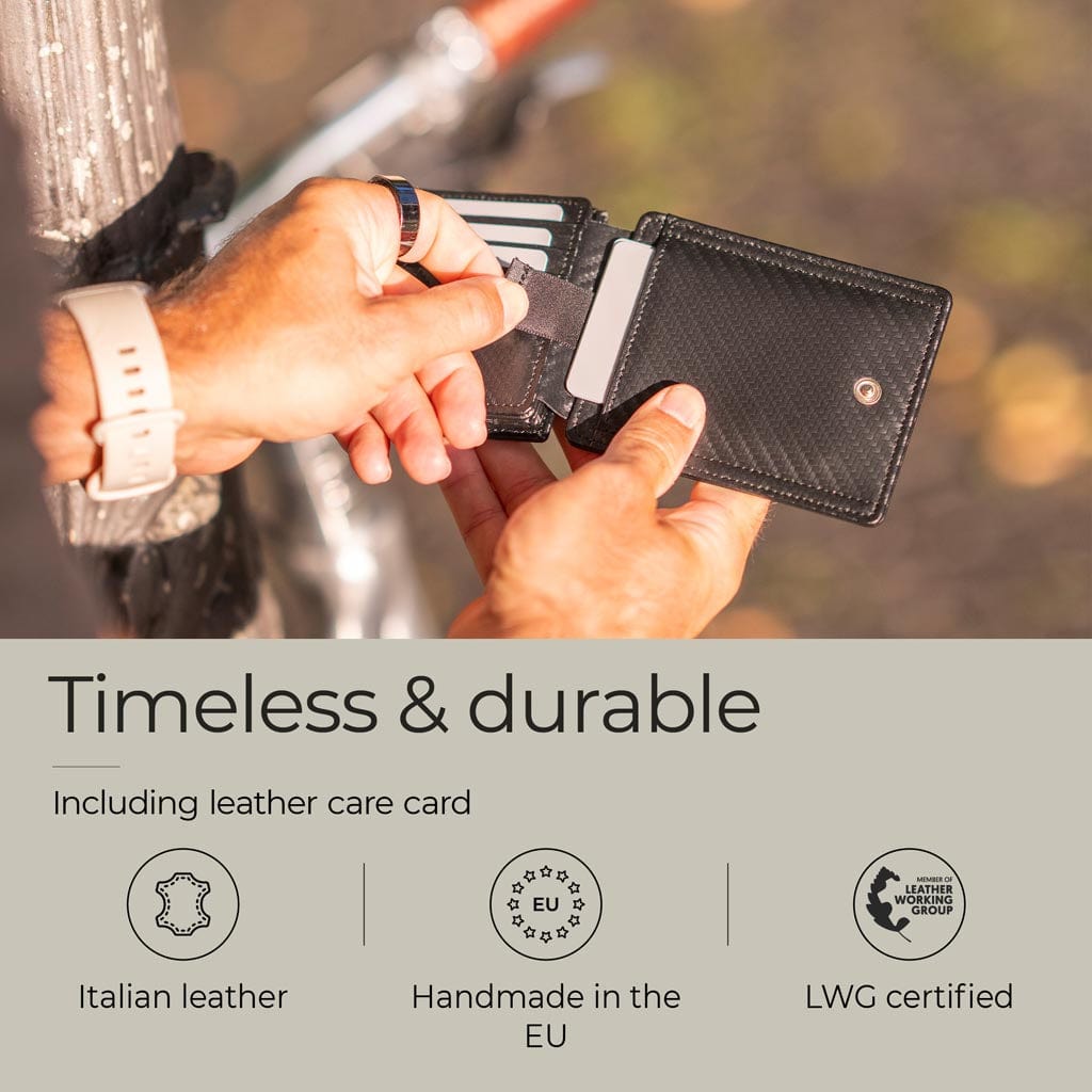 Jaimie Jacobs Geldbeutel Portemonnaie Flap Boy XL AirTag-Edition - Magic Wallet with Coin Pocket Flap Boy XL AirTag-Edition - Magic Wallet with Coin Pocket