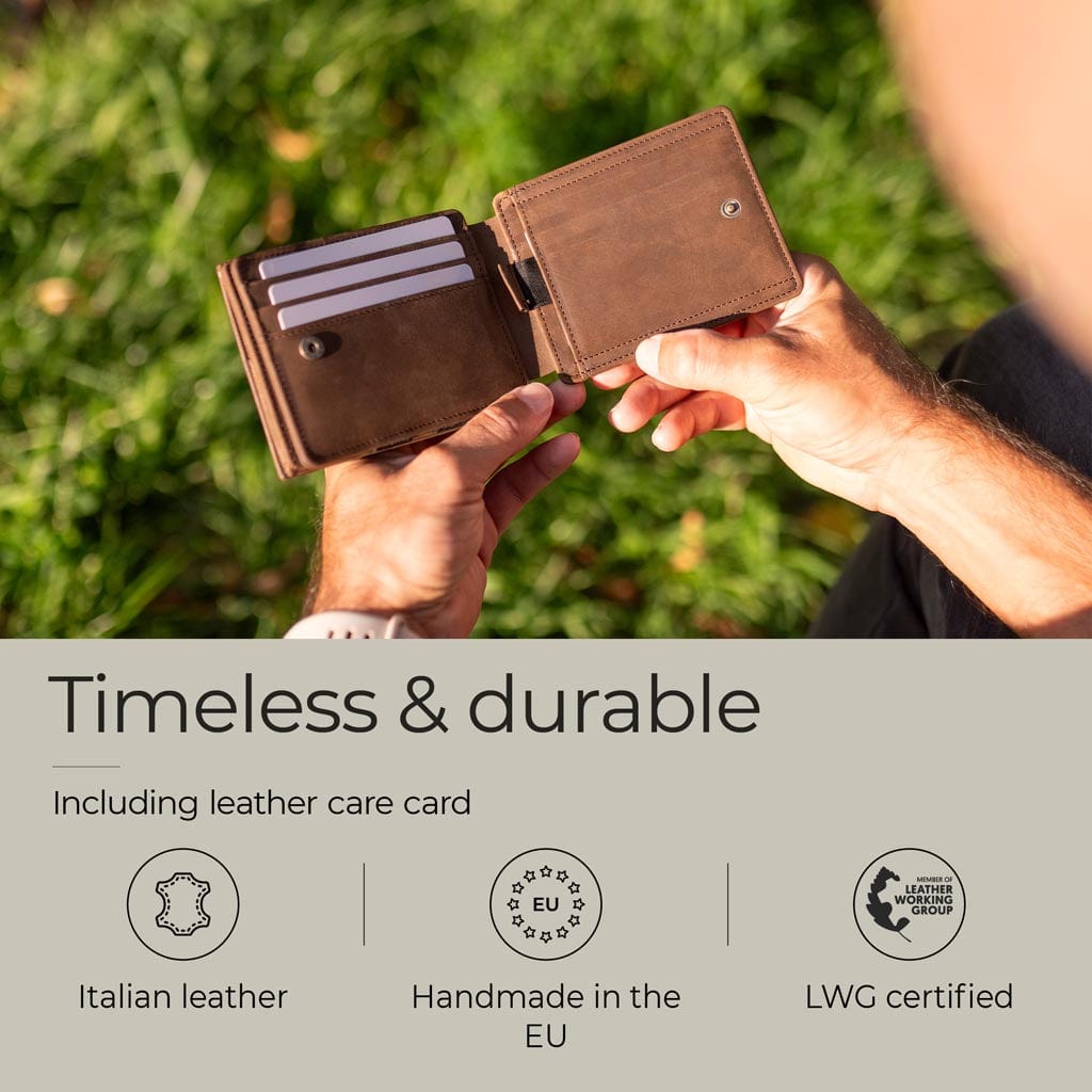 Jaimie Jacobs Geldbeutel Portemonnaie Flap Boy XL AirTag-Edition - Magic Wallet with Coin Pocket Flap Boy XL AirTag-Edition - Magic Wallet with Coin Pocket