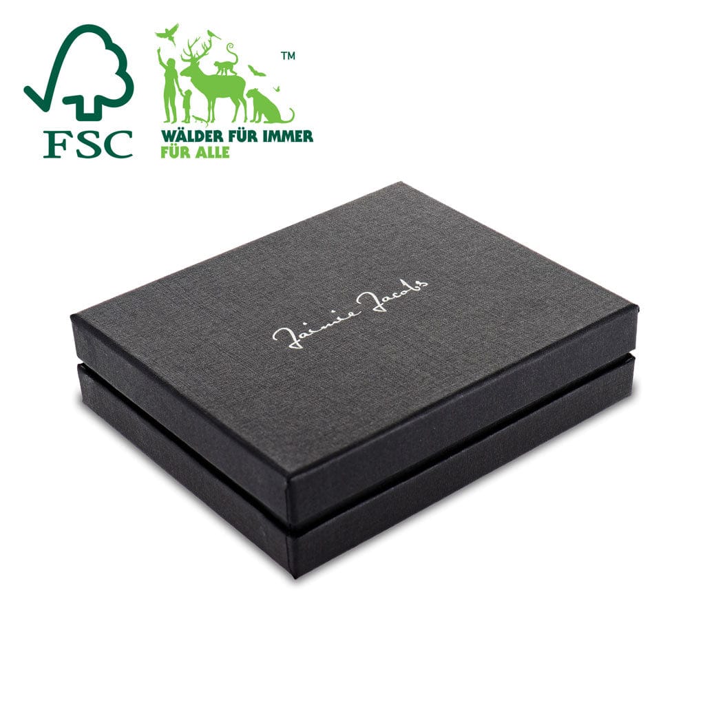 Jaimie Jacobs Geldbeutel Portemonnaie Black Slimstar vegan - slim wallet with small coin pocket Slimstar slim wallet without coin pocket