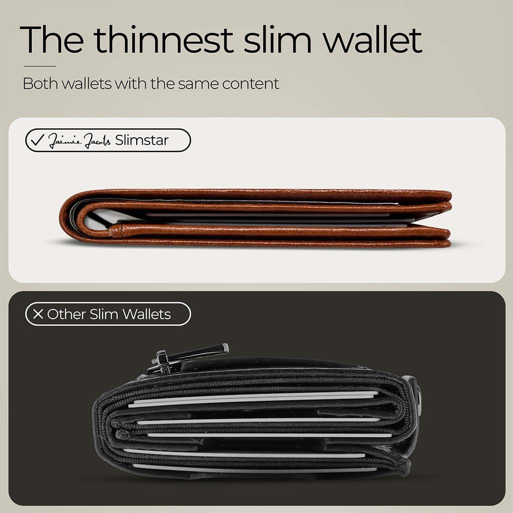 Jaimie Jacobs Geldbeutel Portemonnaie Slimstar - slim wallet with small coin pocket Slimstar slim wallet without coin pocket