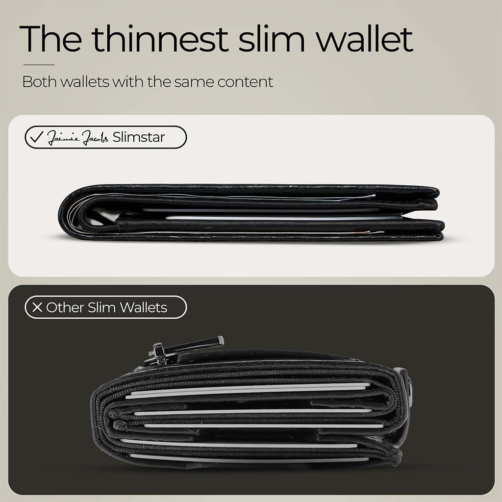 Jaimie Jacobs Geldbeutel Portemonnaie Slimstar - slim wallet with small coin pocket Slimstar slim wallet without coin pocket