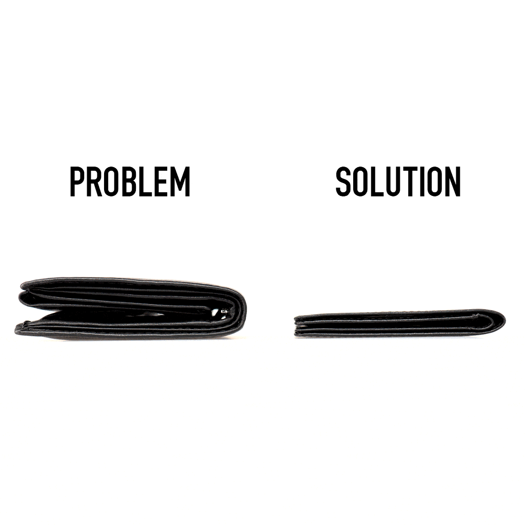 Jaimie Jacobs Geldbeutel Portemonnaie Vegan Black Slimstar vegan - slim wallet with small coin pocket Slimstar vegan slim wallet without coin pocket