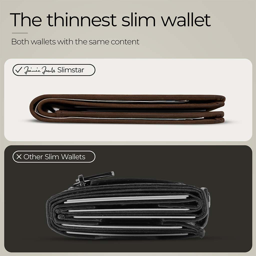Jaimie Jacobs Geldbeutel Portemonnaie Slimstar - slim wallet with small coin pocket Slimstar slim wallet without coin pocket