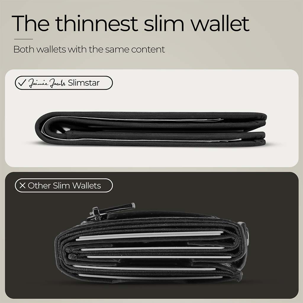 Jaimie Jacobs Geldbeutel Portemonnaie Slimstar - slim wallet with small coin pocket Slimstar slim wallet without coin pocket