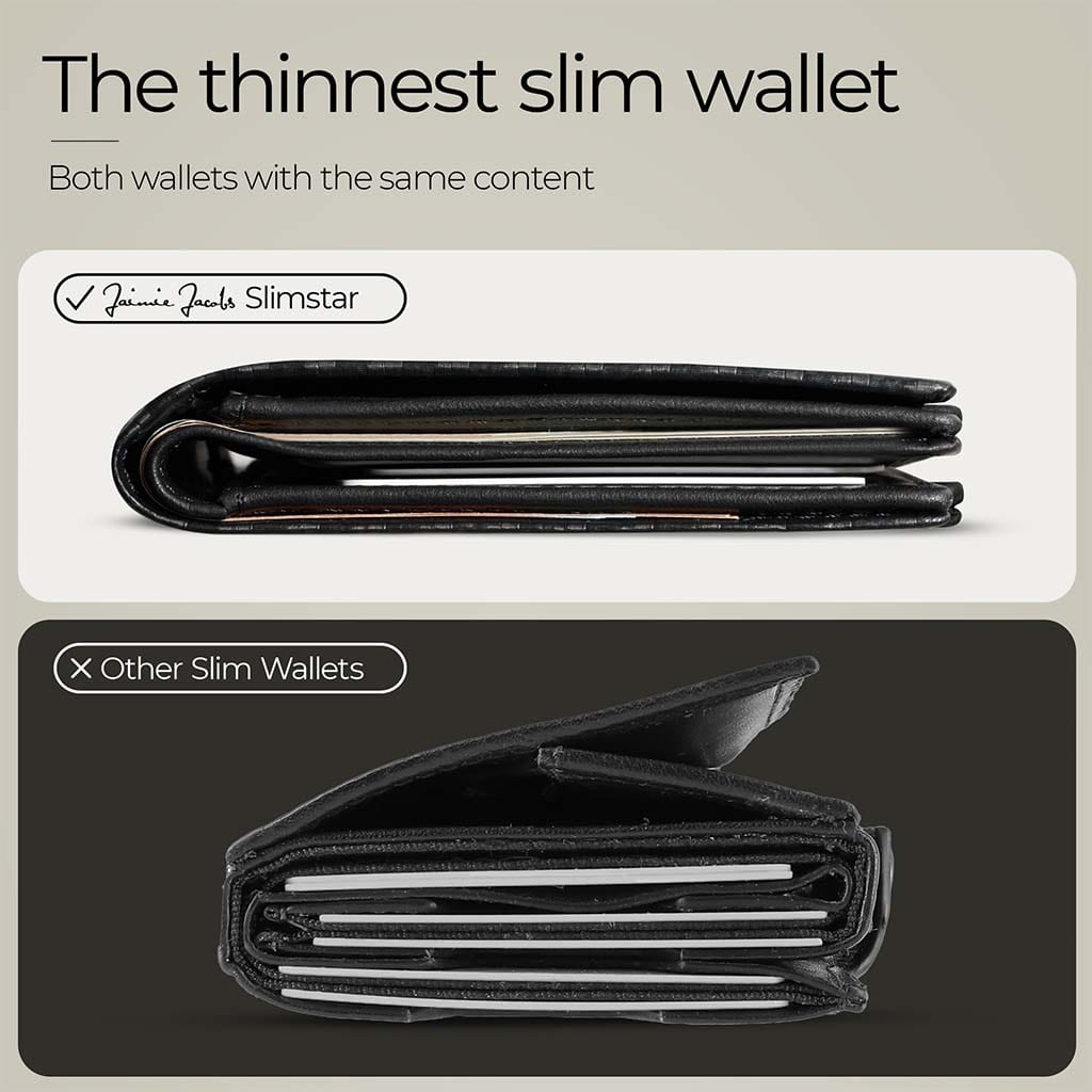 Jaimie Jacobs Geldbeutel Portemonnaie Slimstar - slim wallet with large coin pocket Slimstar slim wallet with big coin pocket