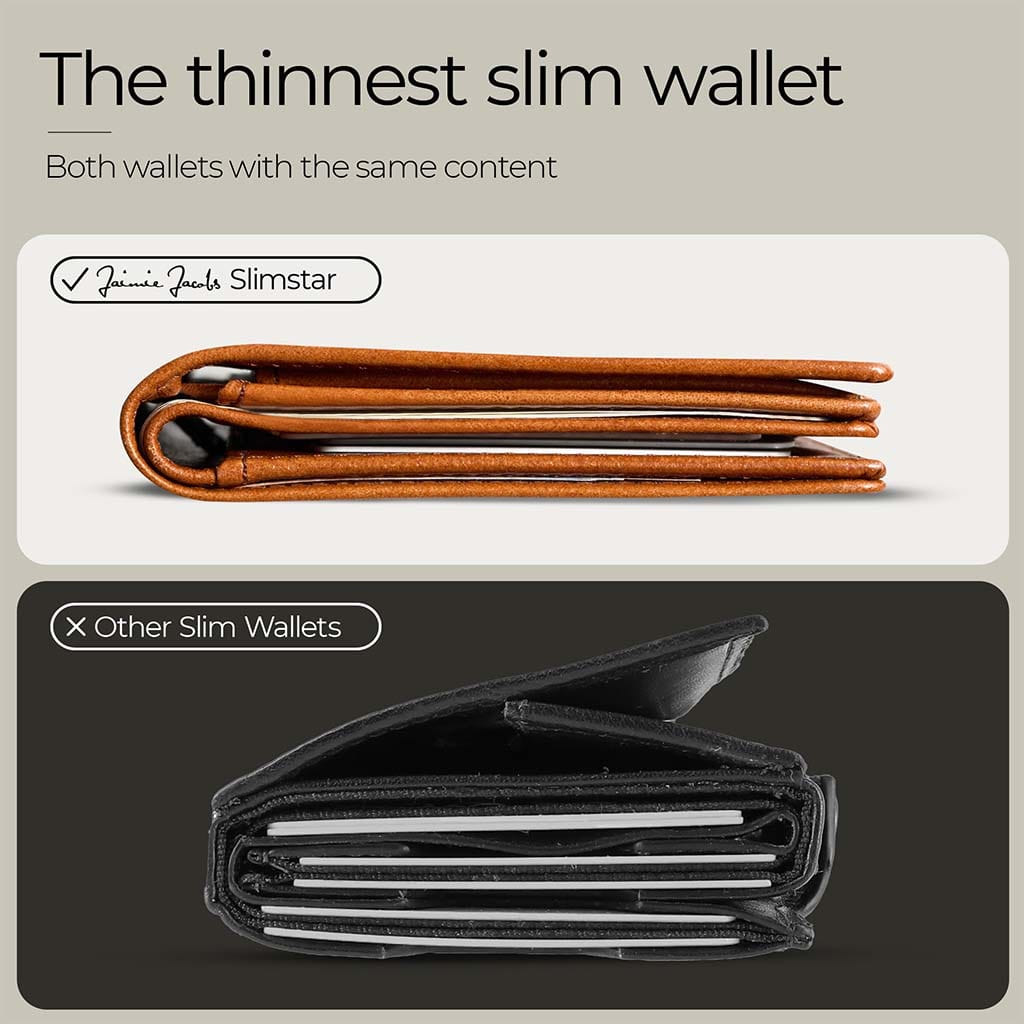 Jaimie Jacobs Geldbeutel Portemonnaie Slimstar - slim wallet with large coin pocket Slimstar slim wallet with big coin pocket