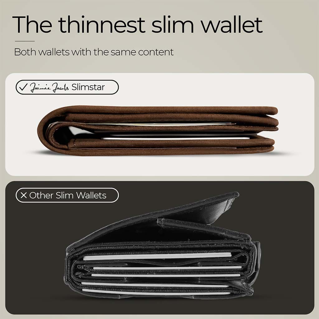Jaimie Jacobs Geldbeutel Portemonnaie Slimstar - slim wallet with large coin pocket Slimstar slim wallet with big coin pocket