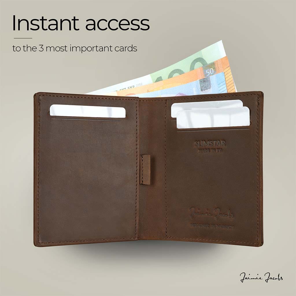Jaimie Jacobs Geldbeutel Portemonnaie Slimstar - slim wallet with large coin pocket Slimstar slim wallet with big coin pocket