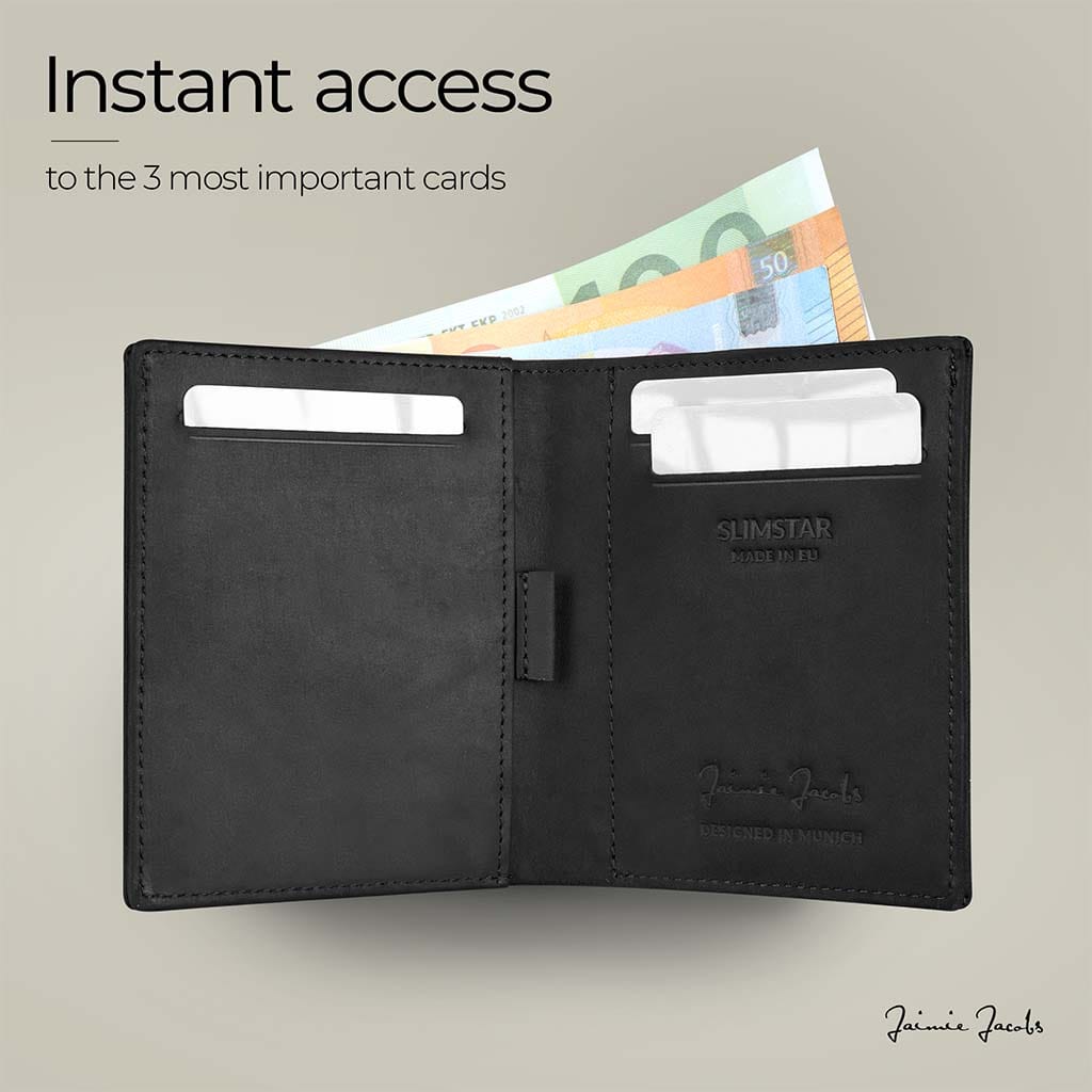 Jaimie Jacobs Geldbeutel Portemonnaie Slimstar - slim wallet with large coin pocket Slimstar slim wallet with big coin pocket