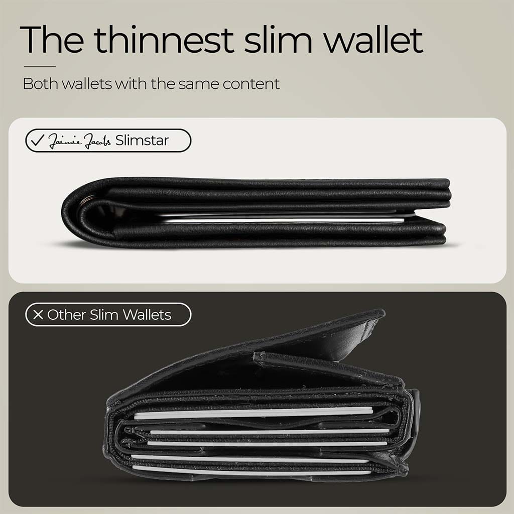Jaimie Jacobs Geldbeutel Portemonnaie Slimstar AirTag-Edition slim wallet with large coin pocket Slimstar AirTag Edition slim wallet with big coin pocket