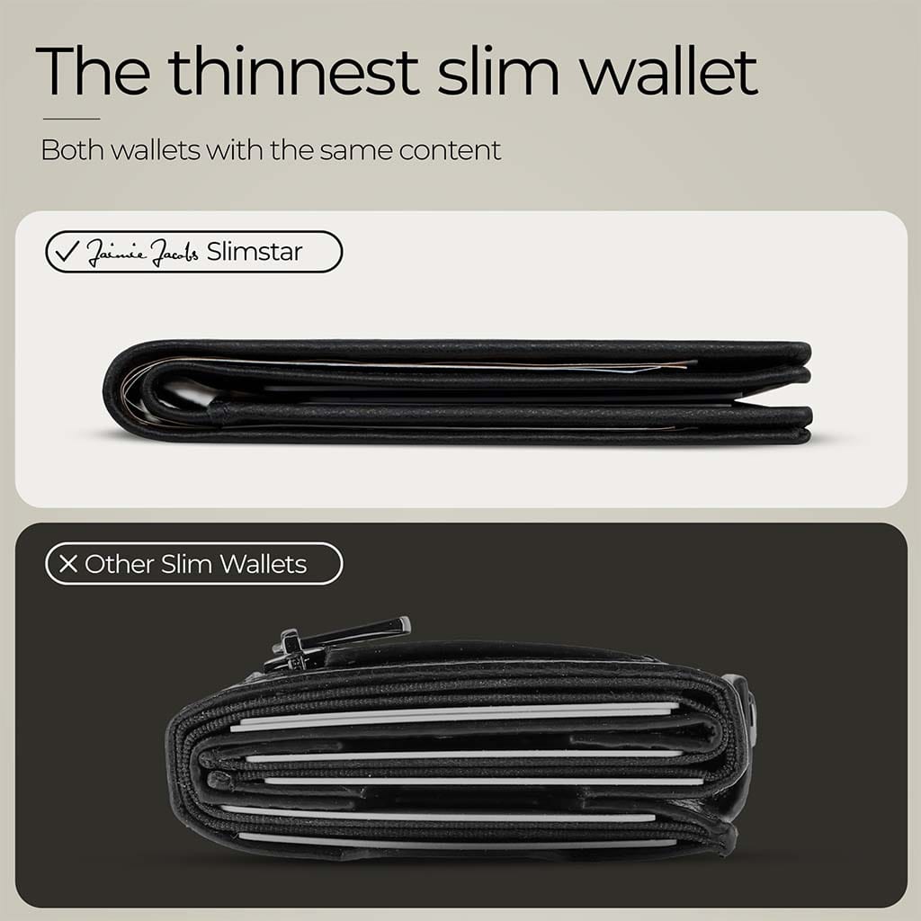 Jaimie Jacobs Geldbeutel Portemonnaie Slimstar - slim wallet with small coin pocket Slimstar slim wallet without coin pocket