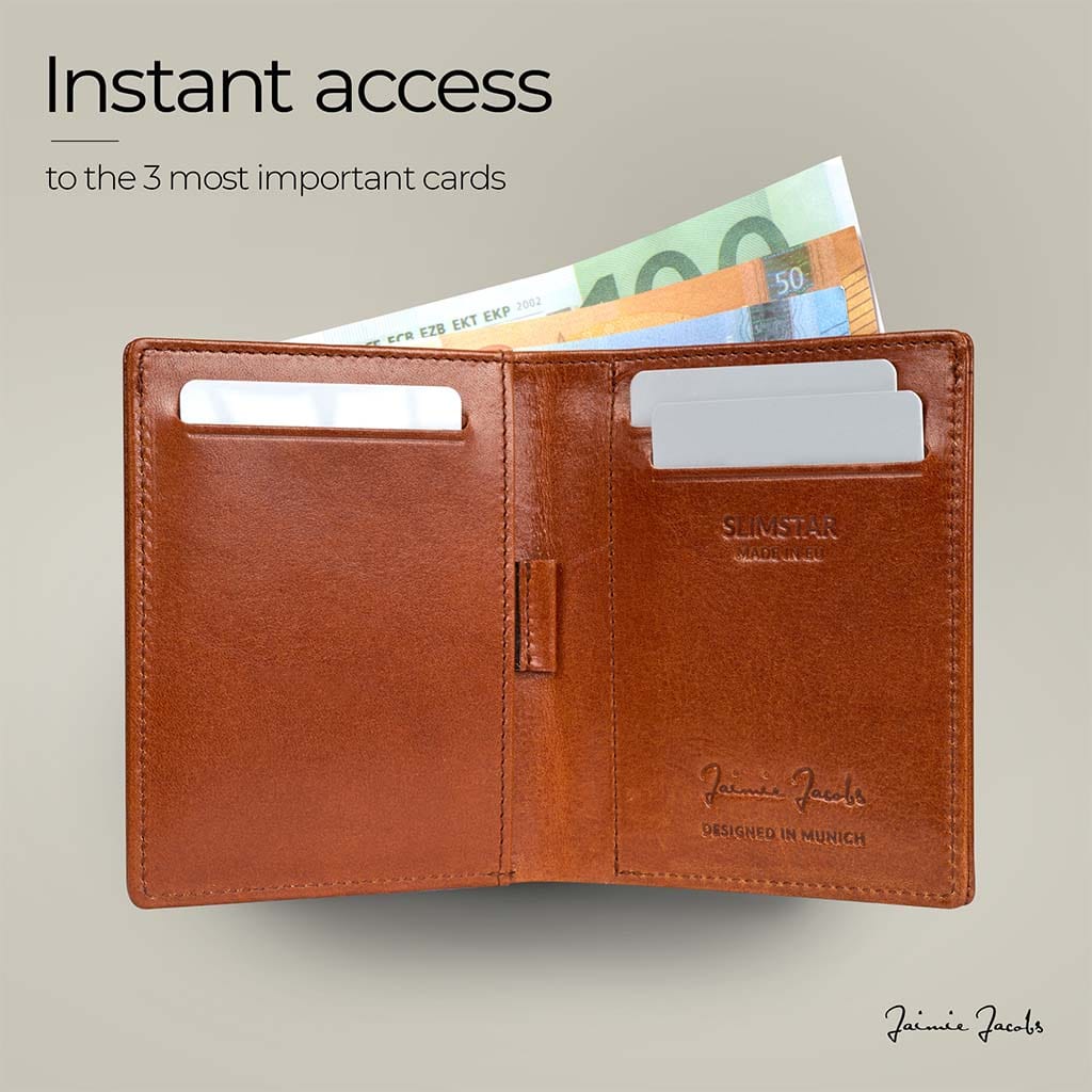 Jaimie Jacobs Geldbeutel Portemonnaie Slimstar - slim wallet with small coin pocket Slimstar slim wallet without coin pocket