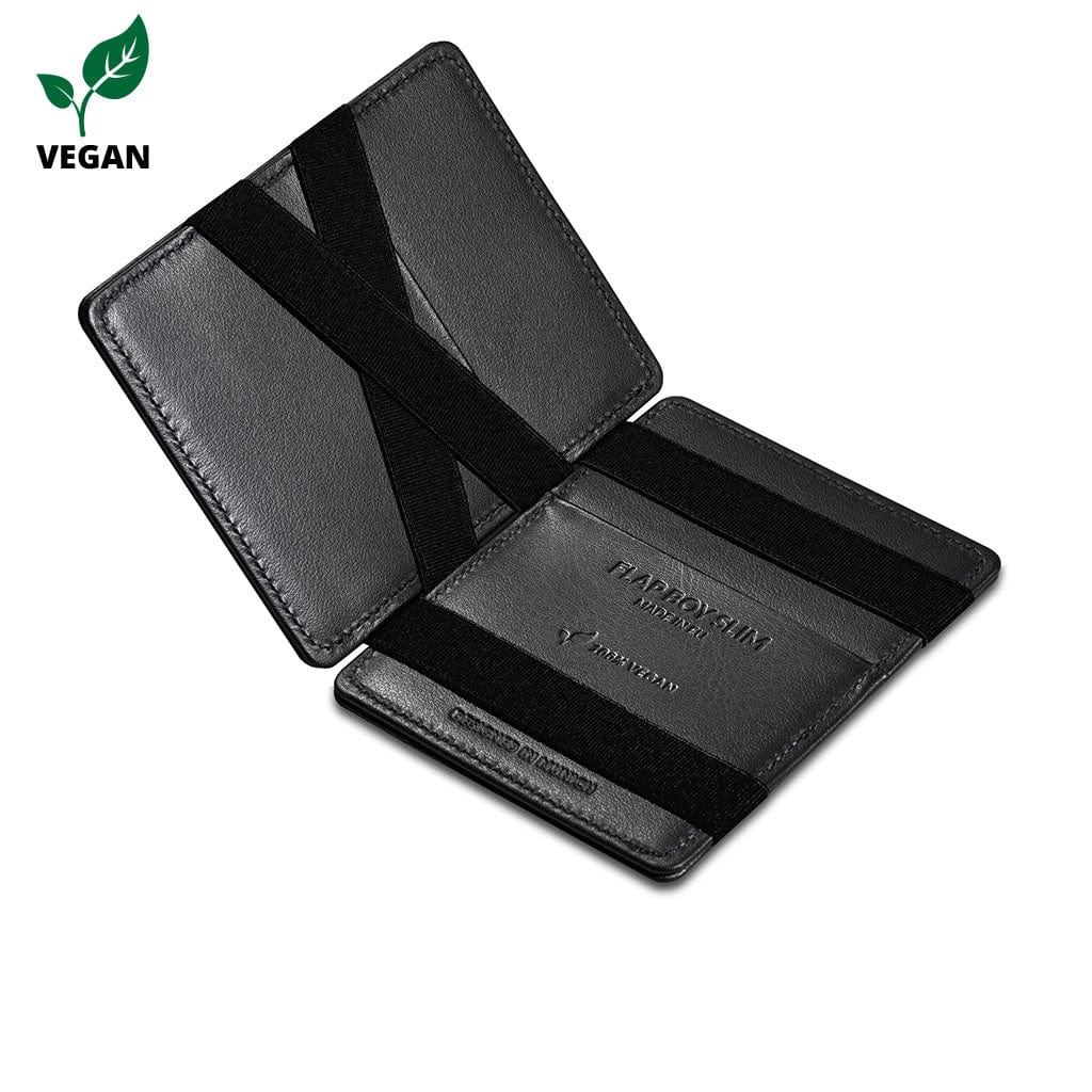 Jaimie Jacobs Geldbeutel Portemonnaie vegan Flap Boy Slim Vegan - Magic Wallet without Coin Pocket Flap Boy Slim Vegan magic wallet without coin pocket men