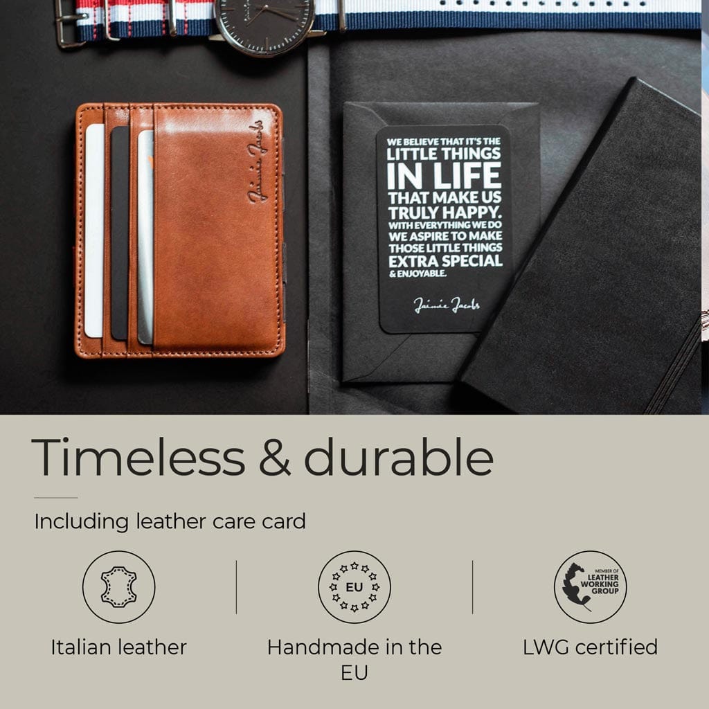 Jaimie Jacobs Geldbeutel Portemonnaie Flap Boy Slim - Magic Wallet without Coin Pocket Flap Boy Slim Magic Wallet without coin pocket