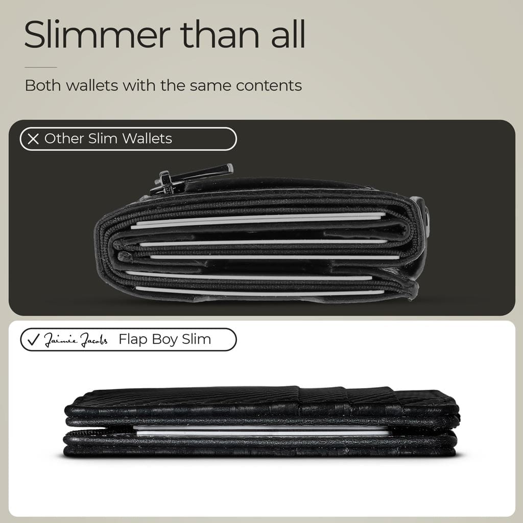 Jaimie Jacobs Geldbeutel Portemonnaie Flap Boy Slim - Magic Wallet without Coin Pocket Flap Boy Slim Magic Wallet without coin pocket
