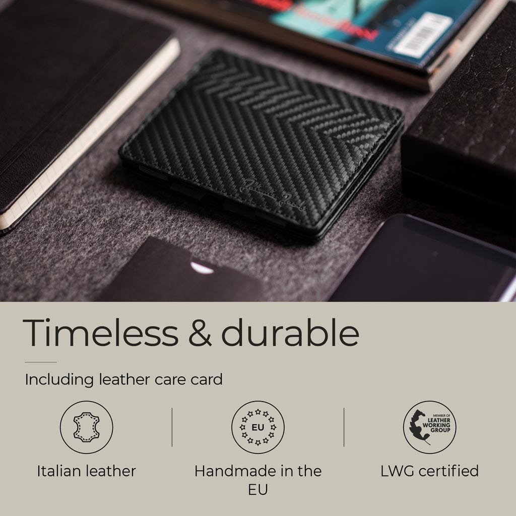 Jaimie Jacobs Geldbeutel Portemonnaie Flap Boy Slim - Magic Wallet without Coin Pocket Flap Boy Slim Magic Wallet without coin pocket