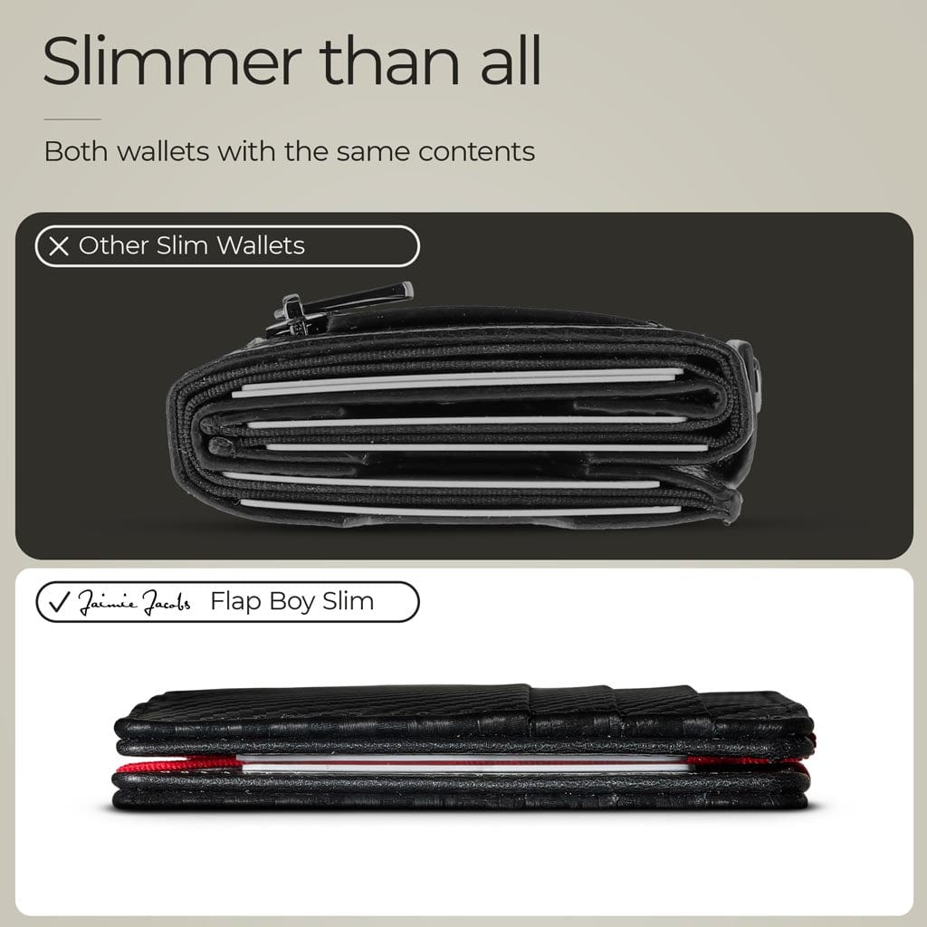 Jaimie Jacobs Geldbeutel Portemonnaie Flap Boy Slim - Magic Wallet without Coin Pocket Flap Boy Slim Magic Wallet without coin pocket