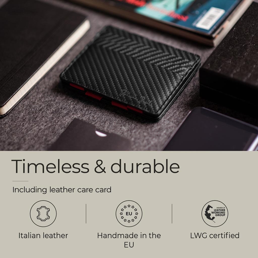 Jaimie Jacobs Geldbeutel Portemonnaie Flap Boy Slim - Magic Wallet without Coin Pocket Flap Boy Slim Magic Wallet without coin pocket