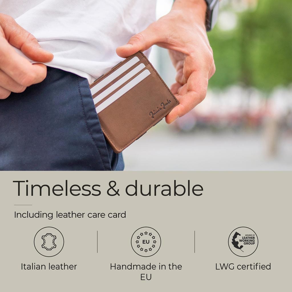 Jaimie Jacobs Geldbeutel Portemonnaie Flap Boy Slim - Magic Wallet without Coin Pocket Flap Boy Slim Magic Wallet without coin pocket