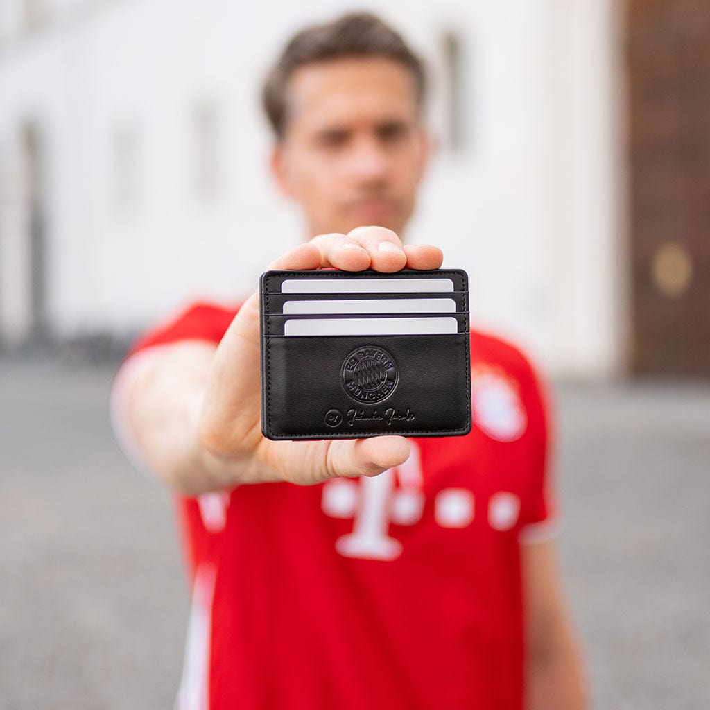 Jaimie Jacobs Geldbeutel Black with Red Flap Boy Slim FC Bayern München Edition - Magic Wallet without Coin Pocket jamy jamie jami jakobs