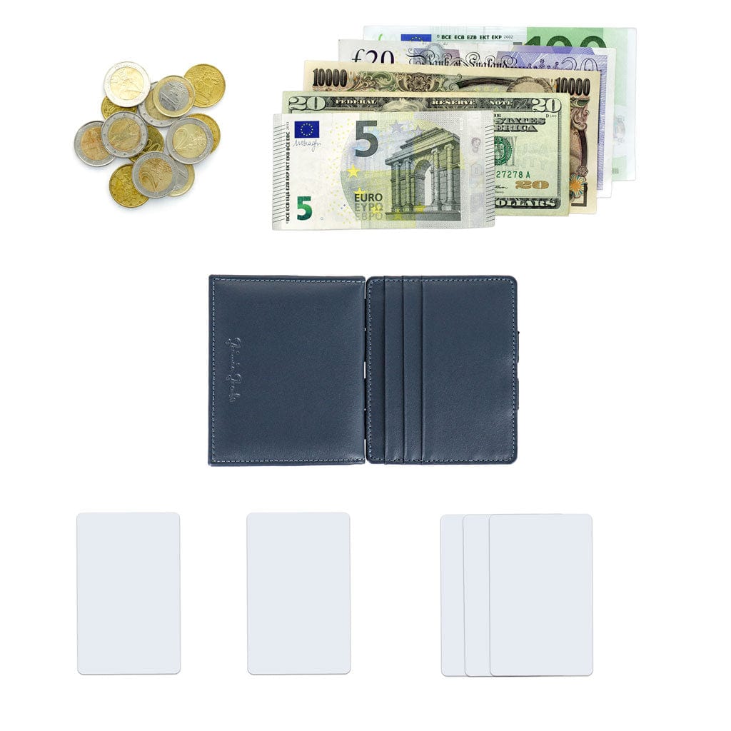 Jaimie Jacobs Geldbeutel Blue with Red Flap Boy Magic Wallet with Coin Pocket Eco-Leather jamy jamie jami jakobs