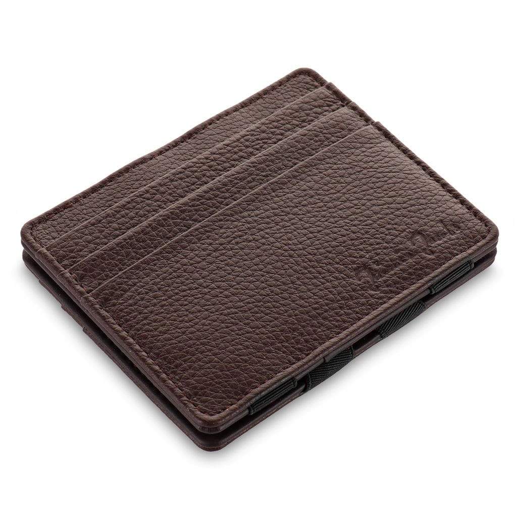 Jaimie Jacobs Geldbeutel Portemonnaie Grained Leather Brown Flap Boy Slim - Magic Wallet without Coin Pocket - Limited Edition Flap Boy Slim Limited Edition Magic Wallet without coin pocket