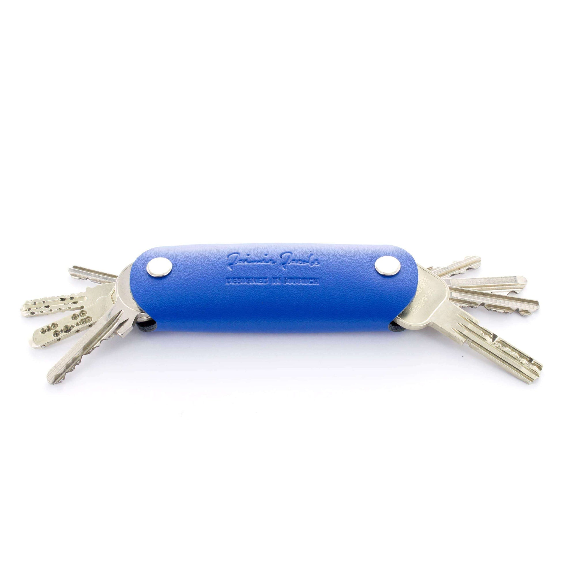 Jaimie Jacobs Schlüsseletui Leder Blue Key Boy - Key Organizer Key Boy Smart Key Organizer Leather