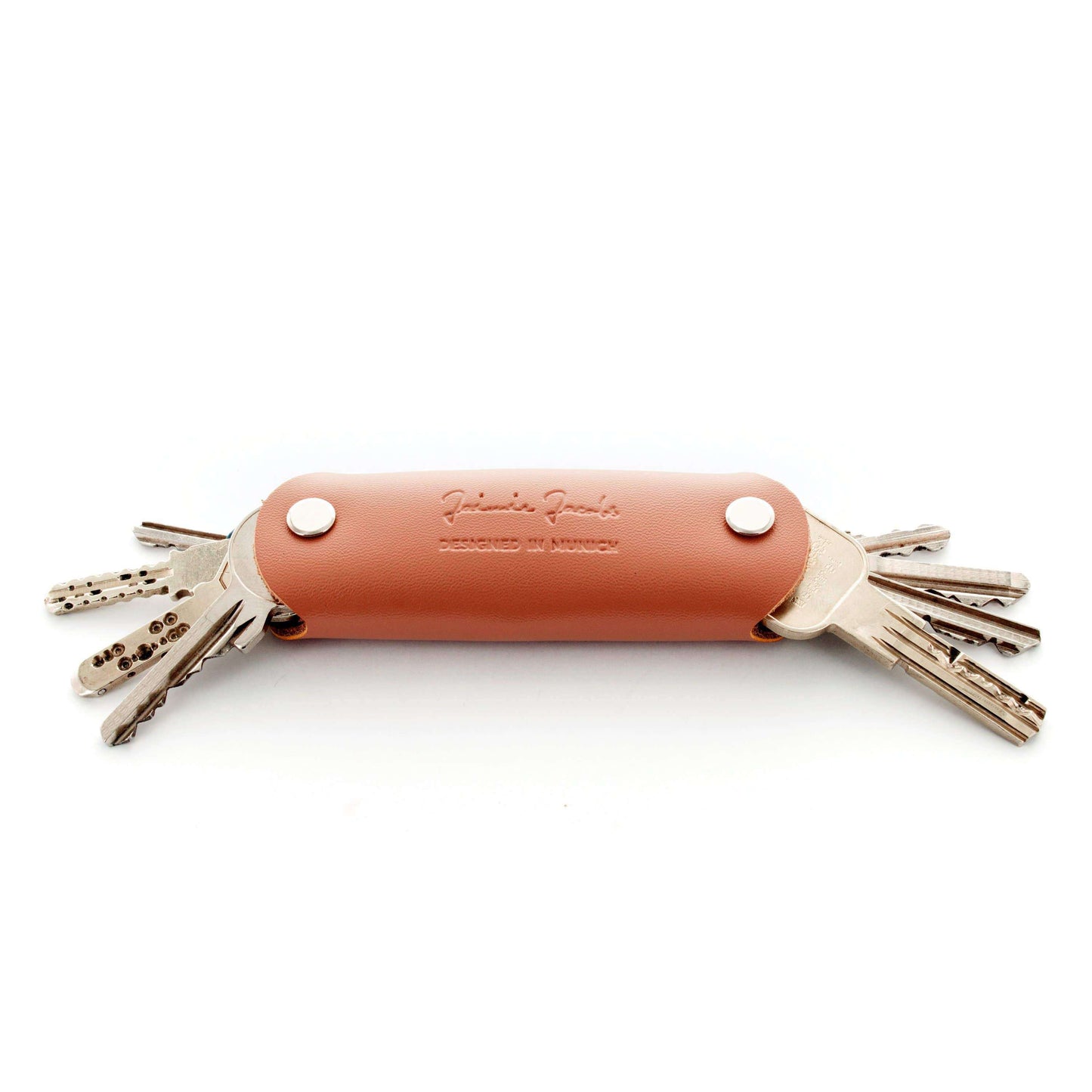 Jaimie Jacobs Schlüsseletui Leder Brown Key Boy - Key Organizer Key Boy Smart Key Organizer Leather