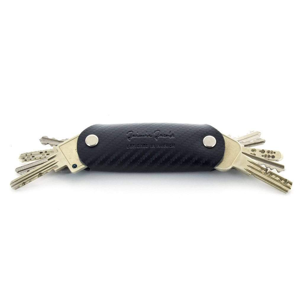 Jaimie Jacobs Schlüsseletui Leder Carbon Key Boy - Key Organizer Key Boy Smart Key Organizer Leather