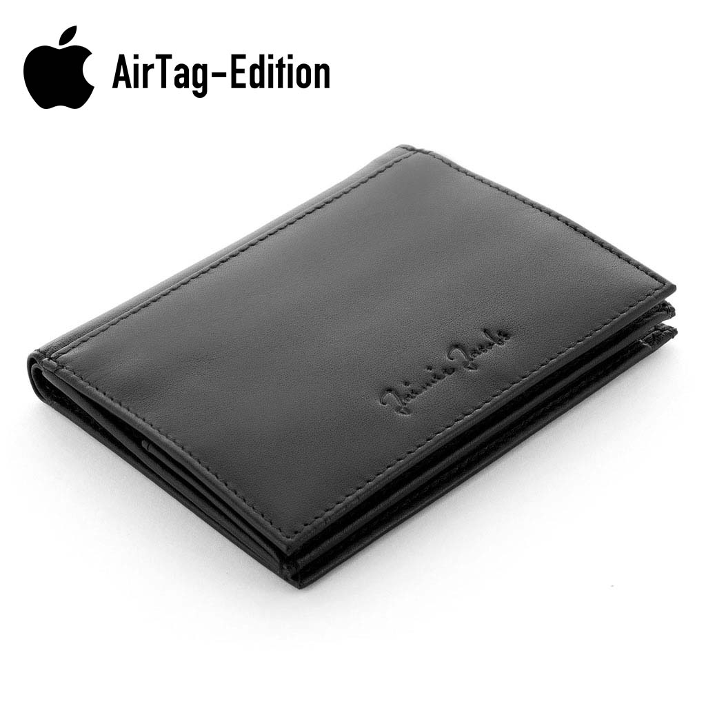 Jaimie Jacobs Geldbeutel Portemonnaie Black Folder Boy AirTag-Edition Folder Boy Apple AirTag-Edition Wallet With Coin Pocket