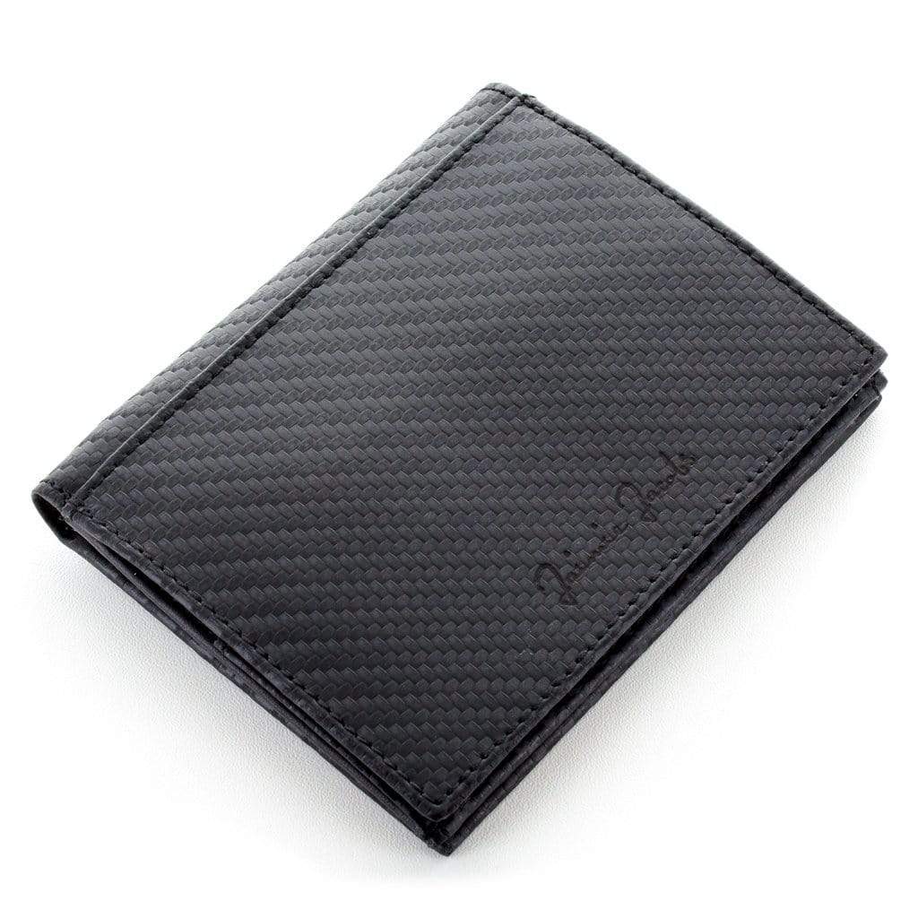 Jaimie Jacobs Geldbeutel Portemonnaie Carbon Folder Boy bi-fold wallet Folder Boy Men Wallet With Coin Pocket Genuine Leather