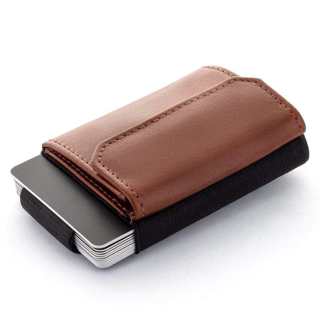 Jaimie Jacobs Geldbeutel Karten Portemonnaie Dark Brown Nano Boy Pocket with leather coin pocket Nano Boy Pocket wallet with leather coin pocket