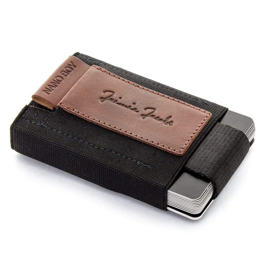 Jaimie Jacobs Geldbeutel Karten Portemonnaie Dark Brown Nano Boy with small elastic coin pocket Nano Boy mini wallet for men and women