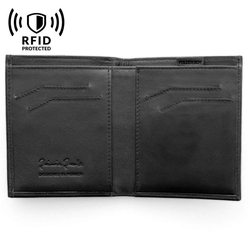 Jaimie Jacobs Geldbeutel Portemonnaie Folder Boy bi-fold wallet Folder Boy Men Wallet With Coin Pocket Genuine Leather