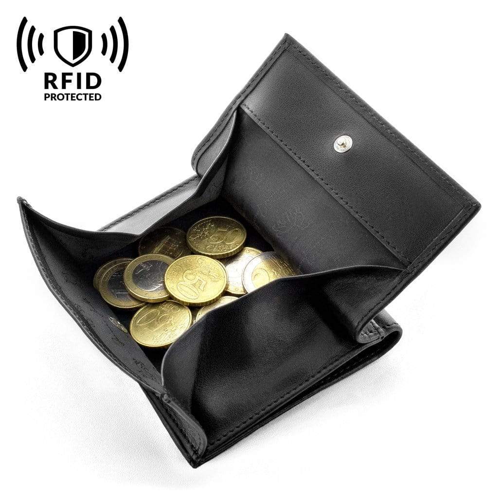 Jaimie Jacobs Geldbeutel Portemonnaie Folder Boy bi-fold wallet Folder Boy Men Wallet With Coin Pocket Genuine Leather