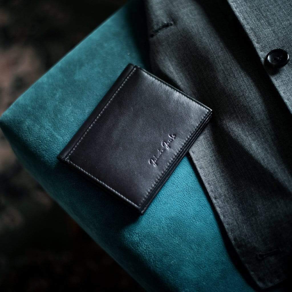 Jaimie Jacobs Geldbeutel Portemonnaie Folder Boy bi-fold wallet Folder Boy Men Wallet With Coin Pocket Genuine Leather