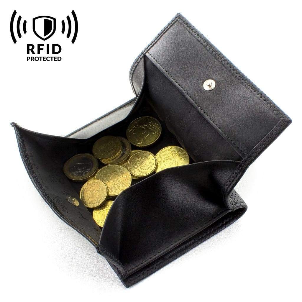 Jaimie Jacobs Geldbeutel Portemonnaie Folder Boy bi-fold wallet Folder Boy Men Wallet With Coin Pocket Genuine Leather