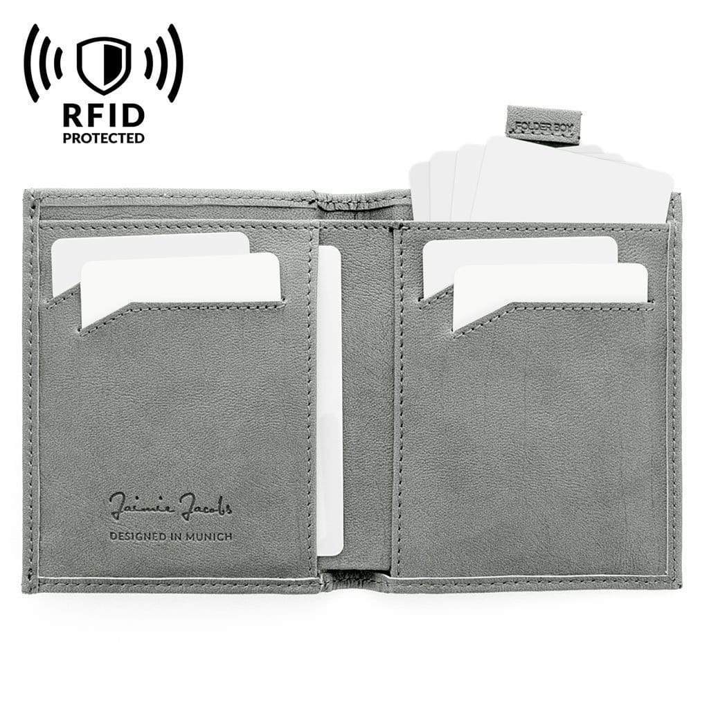 Jaimie Jacobs Geldbeutel Portemonnaie Folder Boy bi-fold wallet Folder Boy Men Wallet With Coin Pocket Genuine Leather