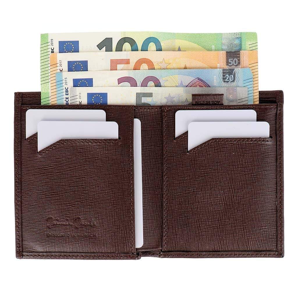 Jaimie Jacobs Geldbeutel Portemonnaie Folder Boy bi-fold wallet Folder Boy Men Wallet With Coin Pocket Genuine Leather