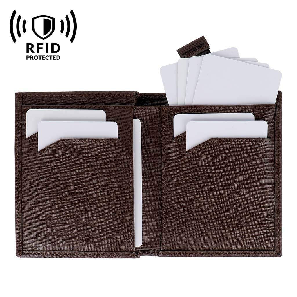 Jaimie Jacobs Geldbeutel Portemonnaie Folder Boy bi-fold wallet Folder Boy Men Wallet With Coin Pocket Genuine Leather