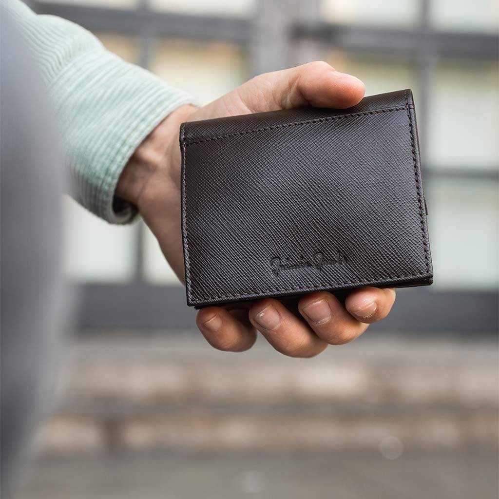 Jaimie Jacobs Geldbeutel Portemonnaie Folder Boy bi-fold wallet Folder Boy Men Wallet With Coin Pocket Genuine Leather